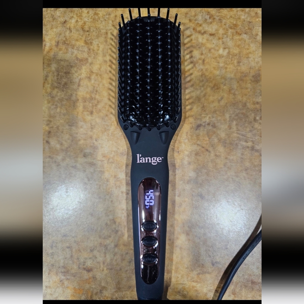 L'ange Black Hair Straightening Brush